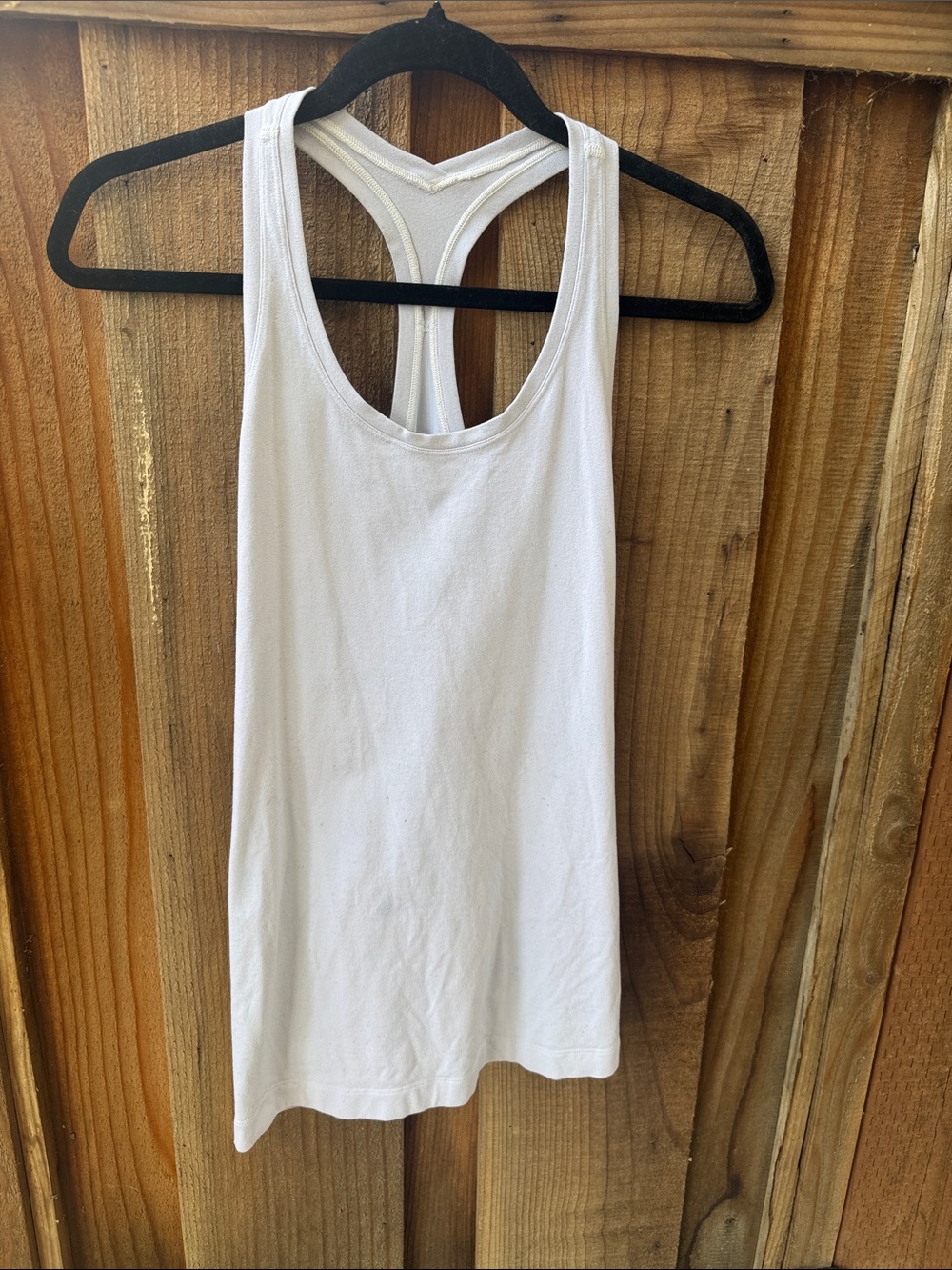 lululemon athletica White Racerback Tank Top